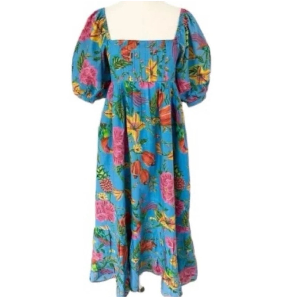 Farm Rio Toucans Garden Floral Print Maxi dress